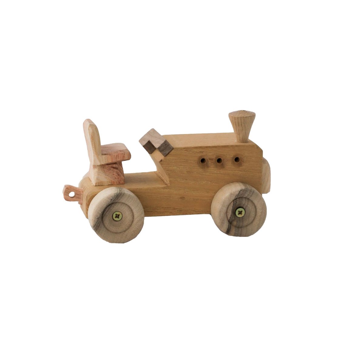 Traktor / Trecker aus Holz – Bild 2